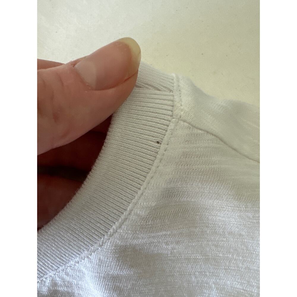 CINQ A SEPT Hailey Ruffle Short Sleeve Top in White Size Small 100% Cotton - Picture 4 of 12
